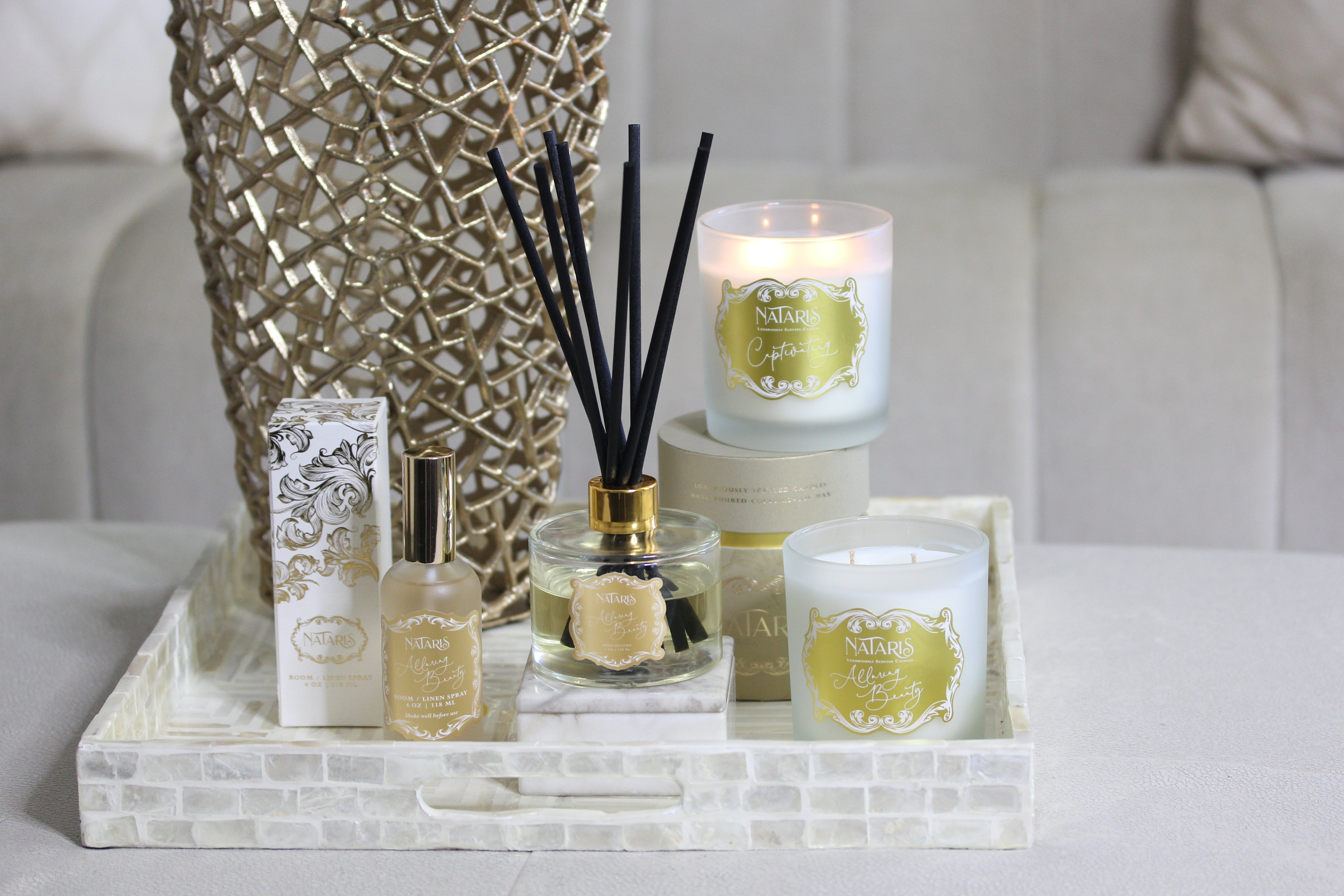 Nataris Fragrance Studio handmade coconut soy luxury candle Houston